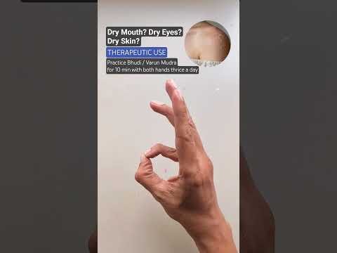 Practice Varun Mudra for Dry Mouth, Dry Eyes, and Dry Skin. #varunmudra #dryski n #drymouth #yoga