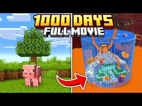 I Survived 1000 Days in Minecraft Hardcore [FULL MOVIE]