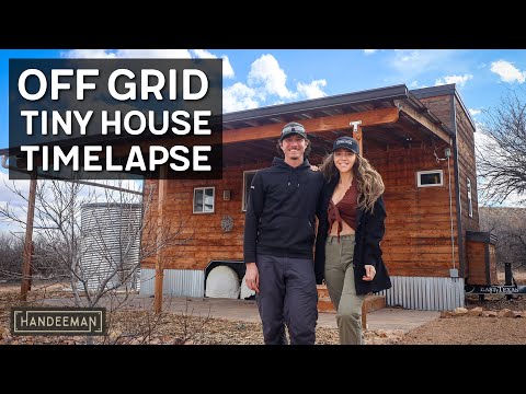 TIMELAPSE - Building An Off Grid Tiny House - Start to Finish
