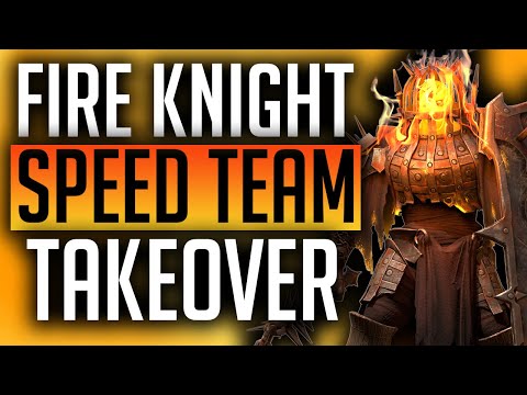 BUILDING A FIRE KNIGHT SPEED TEAM FOR 25! ACCOUNT TAKEOVER! | Raid: Shadow Legends