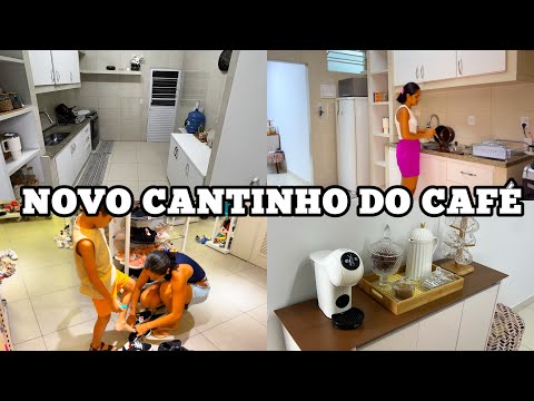 FIZ UM CANTINHO DO CAFÉ SIMPLES, FAXINA NO ARMÁRIO, SAPATOS NOVOS PROS MENINOS, NOSSA ROTINA 💖