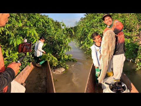 Amigos de la Pesca capitulo 14: Primera pesca de un niño de 7 años y saca un pez de 30 libras.