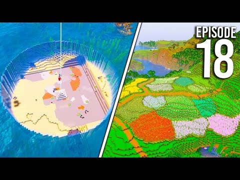 Minecraft Survival - Ocean Monument Draining & Fields [18]