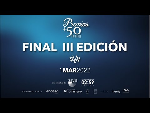 Gala final de la III Edición de los Premios +50 Emprende
