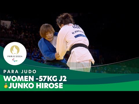 🇯🇵 Japan's Junko Hirose Shines in Women -57Kg J2 Final | Para Judo - Paris 2024 Paralympics