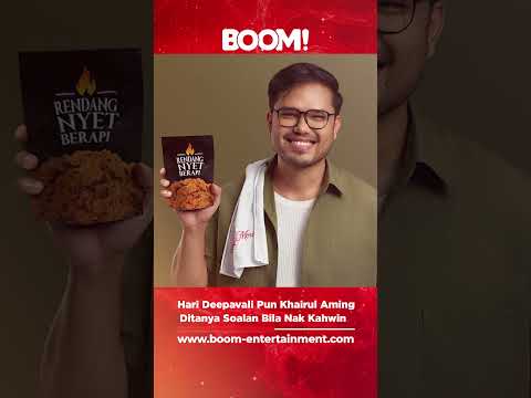 Hari Deepavali pun Khairul Aming ditanya soalan bila nak kahwin. #boom #boomentertainment #ka
