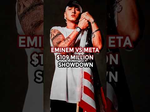 EMINEM VS META $109 MILLION SHOWDOWN #eminem #markzuckerberg #meta #shorts