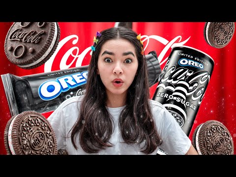 COCA-COLA DE OREO VS OREOS DE COCA-COLA 🥤 Probando Coca-Cola de OREO y las OREOS de Coca-Cola 😯