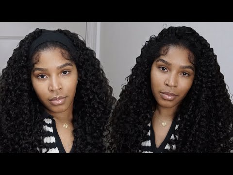 THE 5 MINUTE CURLY FLIP OVER. BEST HALF WIG | ISEE HAIR