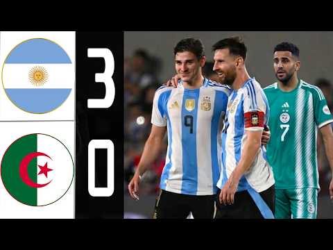 Argentina vs Algeria Highlights | Messi Hatrick | Match Before World Cup 2026