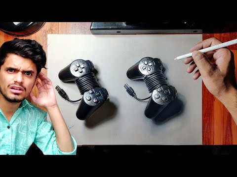 Got a Drawing idea While Gaming | Turned My Controller into Artwork💡