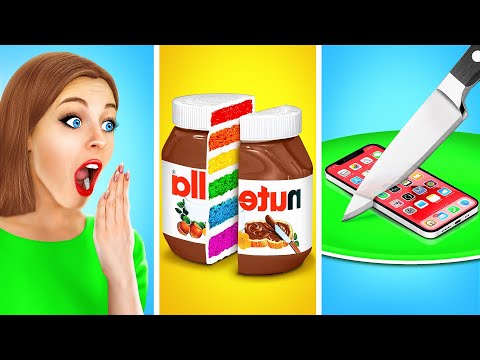 Tantangan Kue vs Benda Asli | Hack Makanan Lucu Multi DO Fun Challenge