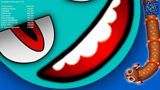 WormsZone.io Pro Giant Slither Snake Top 01/Trolling Best World Record WormsZoneio #669