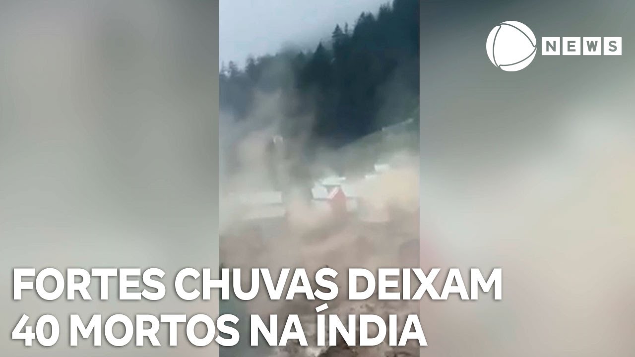 Chuva repentina mata mais de 40 pessoas na Índia