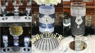 Diy Dollar Tree Glam Candle Holder Bling Wedding Centerpiece