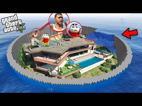 Shinchan and Franklin Save His House From Biggest Tsunami Ever In Gta 5 Tamil