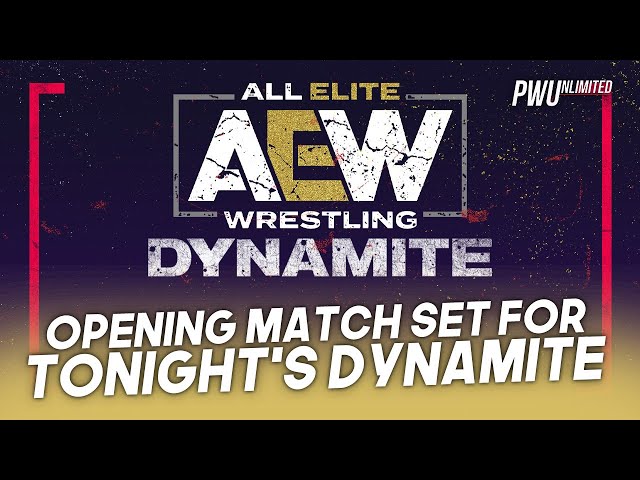 Opening Match Announced For Tonight's AEW Dynamite