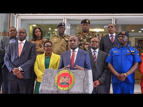 LISTEN TO WHAT CS MURKOMEN TOLD GEN Z AFTER HANDED OVER THE MINISTRY OF INTERIOR AT HARAMBEE HOUSE