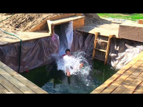 БАССЕЙН с горкой В ГОРЕ !
