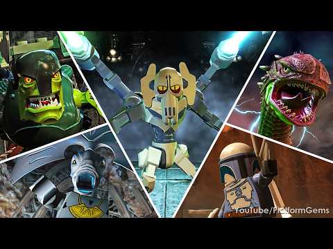 LEGO Star Wars 3: The Clone Wars - All Bosses & Story Cutscenes [4K 60FPS] No commentary