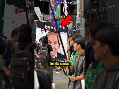 Aksi Damai Warga Seoul/Korea : Simbol Protes Kemanusiaan yang Menyentuh Dunia 🌏 #shorts #viral