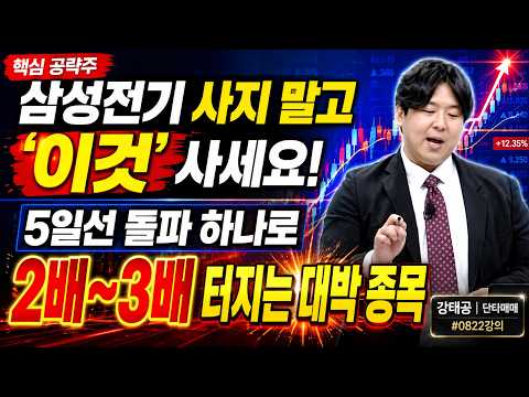 [강태공] <strong>삼성전기</strong> 사도 좋지만, 진짜 '대박'은 따로 있다? (feat. MLCC) #강태공 #월척종목