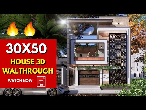 30x50 House plans 3D | 2bhk + 1BHK + 1BHK | 9x15 Meters || DV Studio