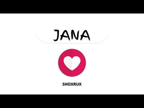 SHOXRUX - JANA (official music)