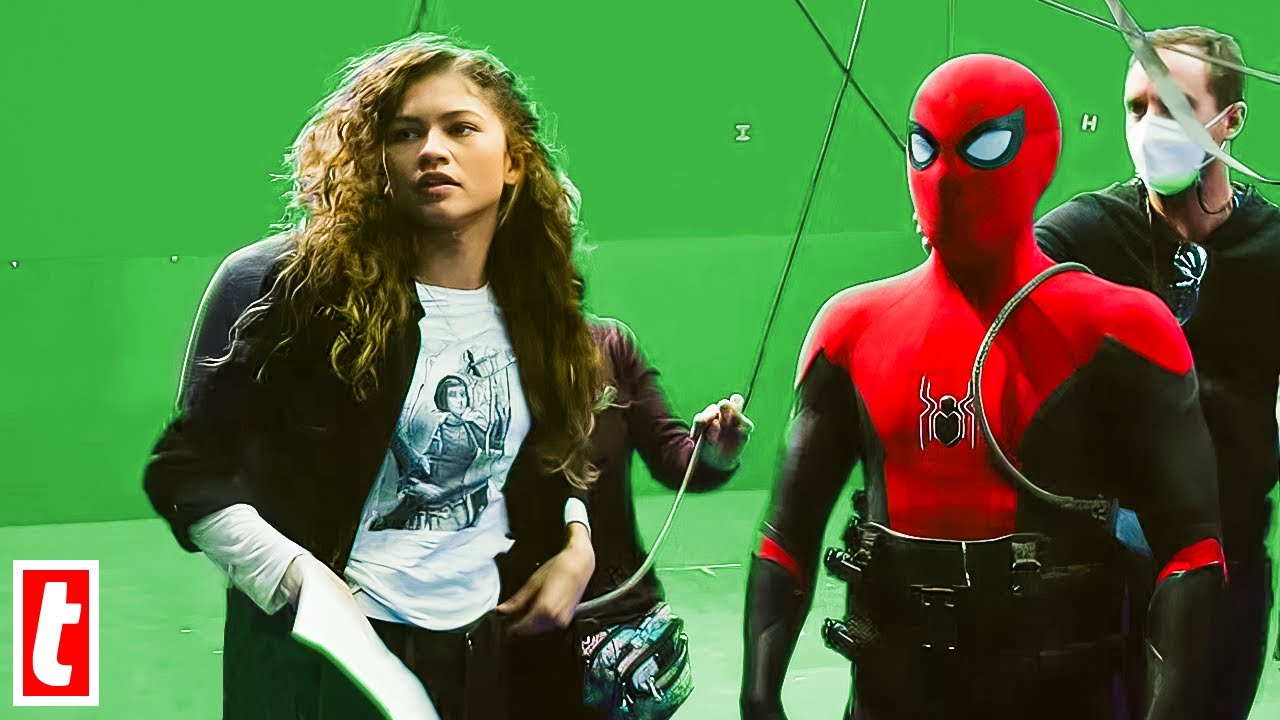 Zendaya On The Set Of Spider-Man No Way Home
