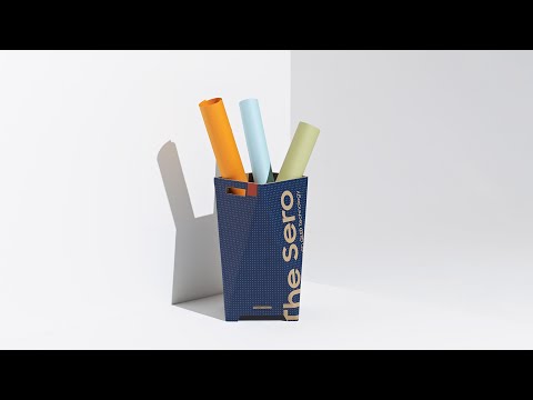 Akhil Kumar creates faceted Twist basket by folding Samsung Eco-Package cardboard box