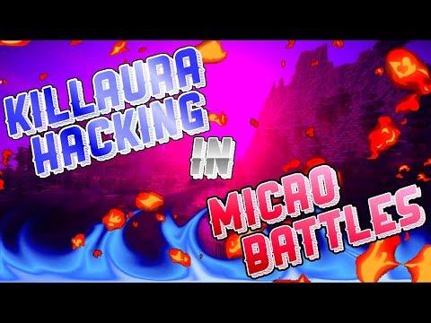 KILLAURA HACKING IN MCPE 1.2.5 MICRO BATTLES