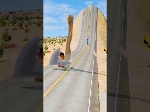 Skibidi Toilets, Freddy & Smiling Critters VS Spinning Axe Trap Hill Crush #9 – BeamNG.drive