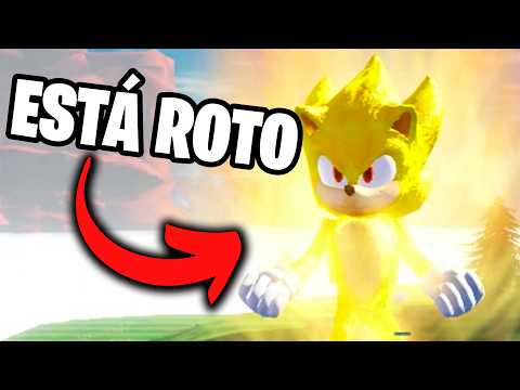 ESTE JUEGO ESTÁ ROTO🙄 SUPER SONIC en el JUEGO de SONIC LA PELICULA (ROBLOX)