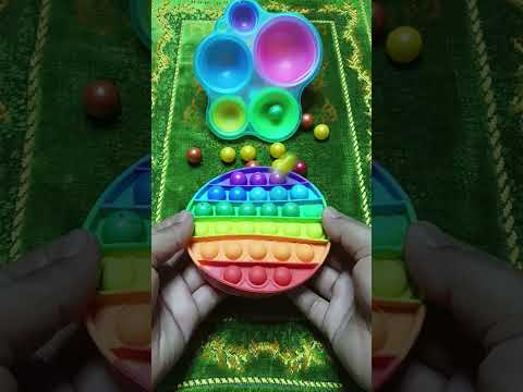 Oddly Satisfying Pop It Marble Run #shorts #popit #marbles #fidget #trending #oddlysatisfying