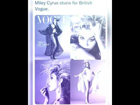 Miley Cyrus stuns for British Vogue.