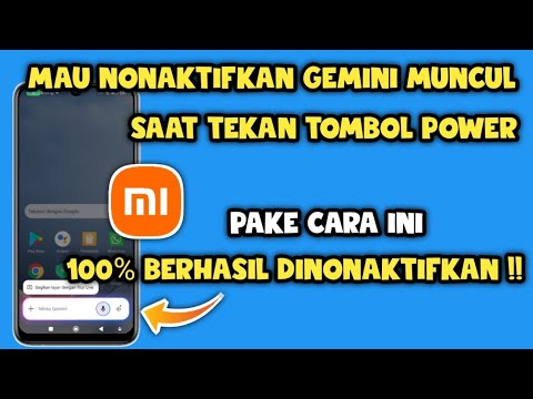 Cara menonaktifkan Gemini di tombol power xiaomi | Cara mematikan gemini di tombol power
