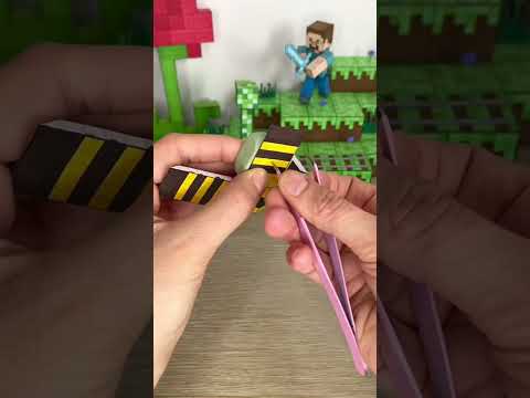 Tutoriales Fáciles para gente Difícil 🤯 Como hacer Figura Minecraft casera #art #paper #manualidades