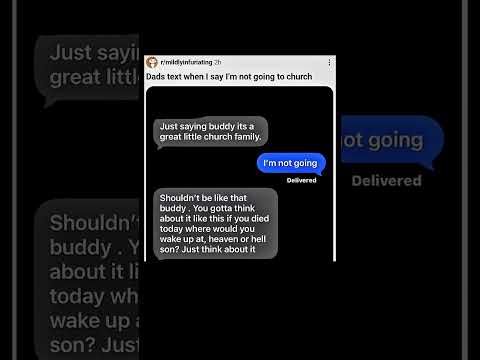 dad turned a church invite into an ultimatum 💀 | Subscribe for more #motivation 😊👍