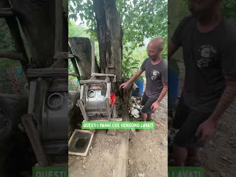 Fare una lavatrice senza elettricità e costruita con materiali di riciclo? #sepofa’