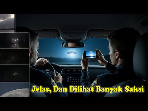 Di Klaim Asli, Petugas Polisi ini Merekam UFO Raksasa ???