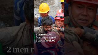 2 men rescued from Nepal tunnel 9 days after flood