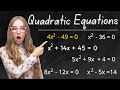 Solving Quadratic Equations by Factoring Techniques