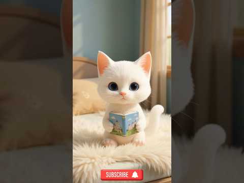 Kitten Meowi Finds His Lost Book 🐱📚 #cats #meow #shorts #story #ai #kitten #kitty