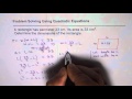 Solving Quadratic Equations for Dimensions