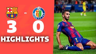 BARCELONA vs GETAFE (3-0 ) | RESUMEN y GOLES DEL PARTIDO | La Liga 2025