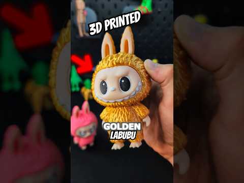 3D Printed Golden Labubu #howto