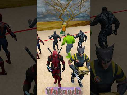 GTA V Deadpool vs Wolverine – Fake Call Prank in Squid Game
