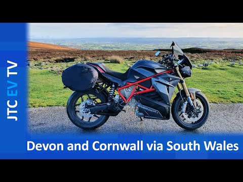 Devon and Cornwall via South Wales by Energica EVA Ribelle electric motorcycle