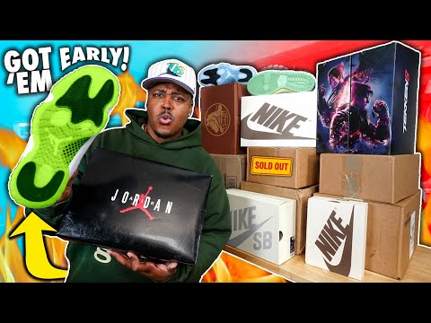 These Don't Drop 'Til DECEMBER!? CRAZY Early Sneaker Unboxing + SNEAKER SHOPPING! New Fall Pickups