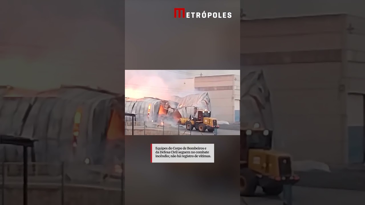 Incêndio segue por 16 horas em indústria de produtos para pets em SP